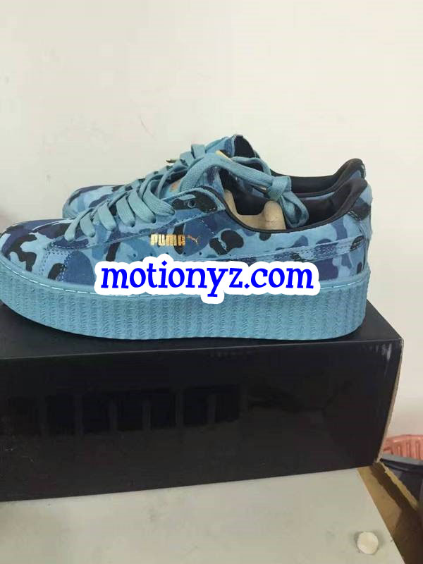 Rihanna Puma X Fenty Creepers Camo Blue